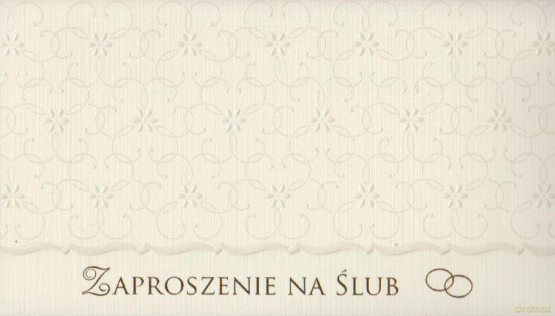 Zaproszenie ślubne żółte 6608
