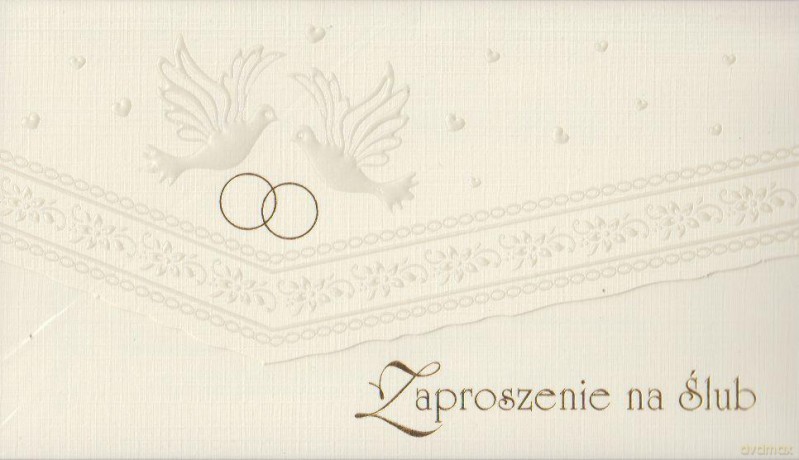 Zaproszenie ślubne żółte 6612