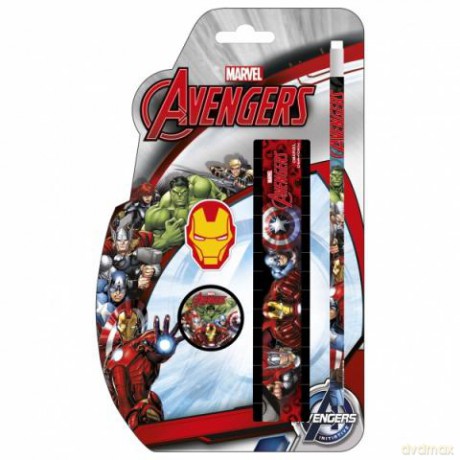 Zestaw 4 przyborów szkolnych Avengers 11 ZPS4AV11