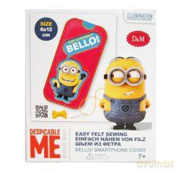 Zestaw kreatywny Minionki - Pokrowiec na telefon z filcu