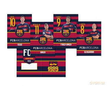 Zeszyt A5/32 kartki w linie FC Barcelona Barca Fan 4
