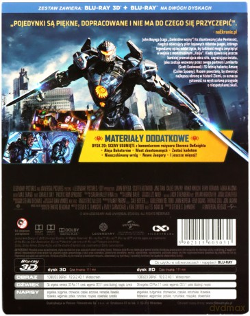 Pacific Rim: Rebelia (steelbook) [Blu-Ray 3D]+[Blu-Ray]