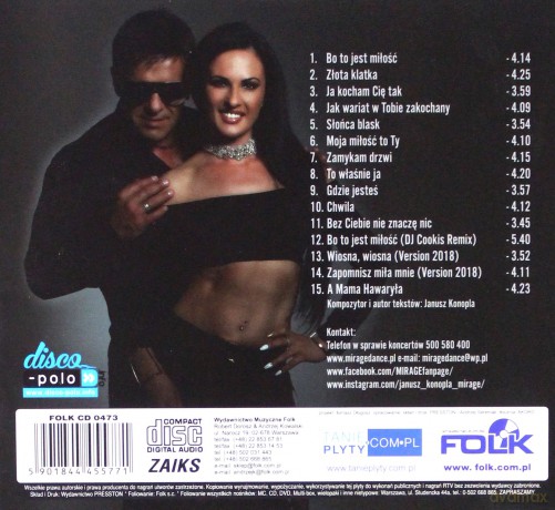Mirage & Yoko: Bo to jest miłość [CD]