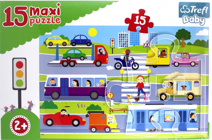 Baby 15 el. Maxi - Pojazdy miejskie [PUZZLE]