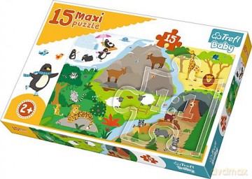 Baby 15 el. Maxi - Zwierzątka i ich domki [PUZZLE]