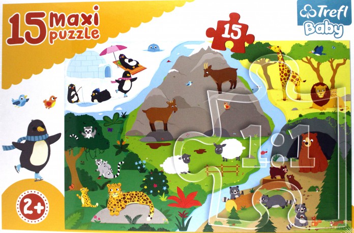 Baby 15 el. Maxi - Zwierzątka i ich domki [PUZZLE]