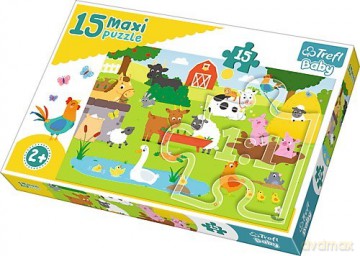 Baby 15 el. Maxi - Zwierzęta na wsi [PUZZLE]