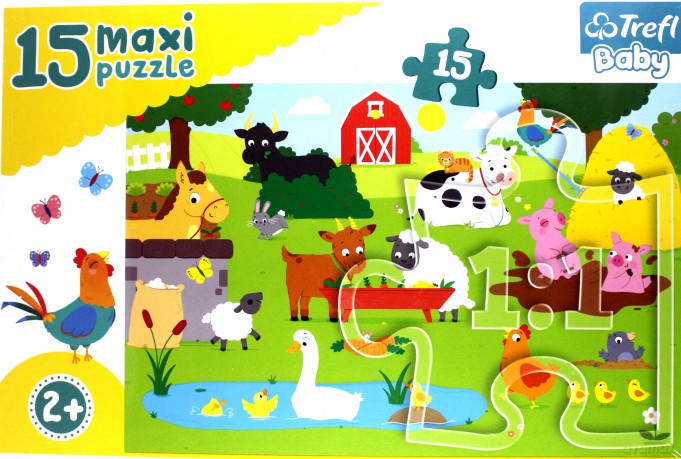 Baby 15 el. Maxi - Zwierzęta na wsi [PUZZLE]