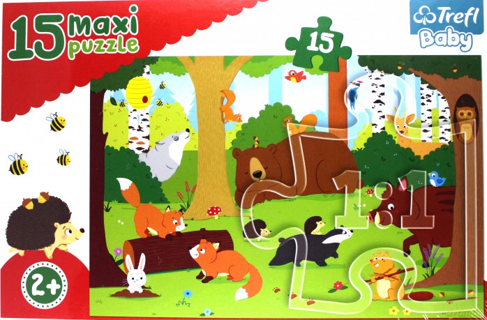 Baby 15 el. Maxi - Zwierzęta w lesie [PUZZLE]