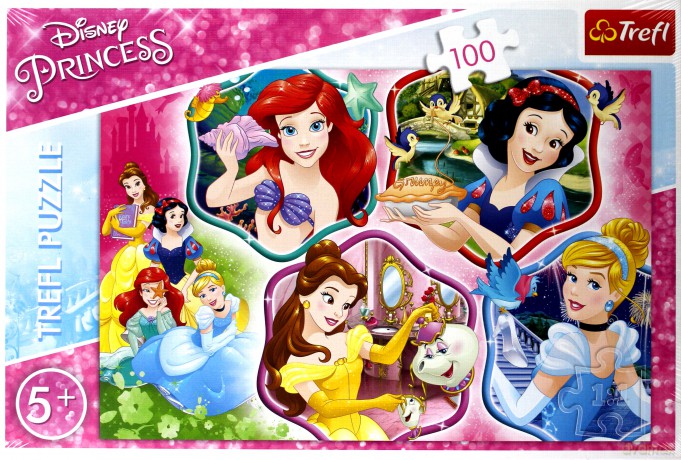 TREFL 100 el. - Księżniczki Disneya, Magia Księżniczek [PUZZLE]