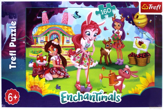 TREFL 160 el. - Enchantimals, Bree, Danessa i Felicyty w ogrodzie [PUZZLE]