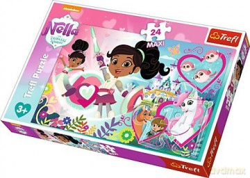 TREFL 24 el. Maxi - Rycerka Nella, Nieustraszona Księżniczka [PUZZLE]