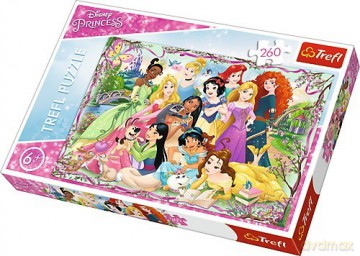 TREFL 260 el. - Księżniczki Disneya, Spotkanie Księżniczek [PUZZLE]
