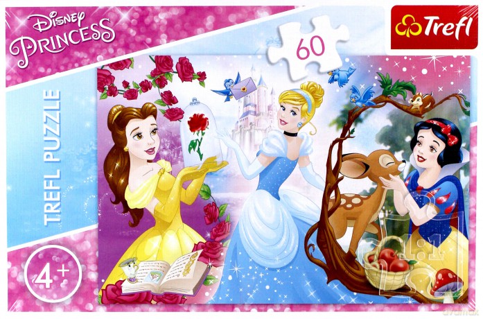 TREFL 60 el. - Księżniczki Disneya, Zaproszenie na bal [PUZZLE]