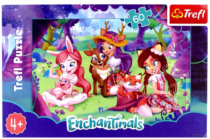 TREFL 60 el. Popołudnie z przyjaciółmi, Enchantimals [PUZZLE]