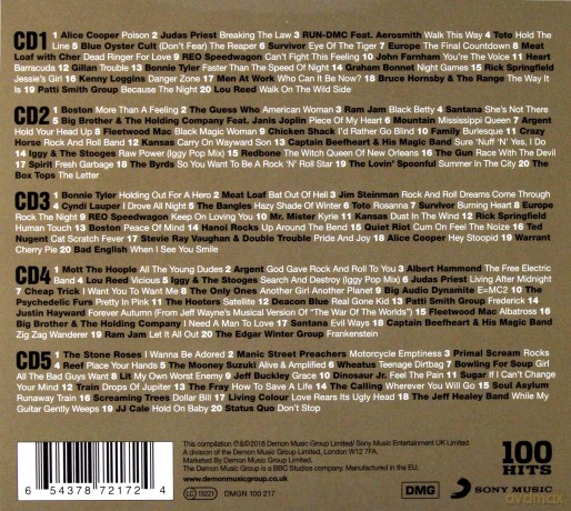 100 Hits - The Best Rock Album [5CD]