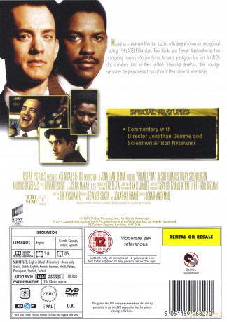 Philadelphia (Filadelfia) [DVD]
