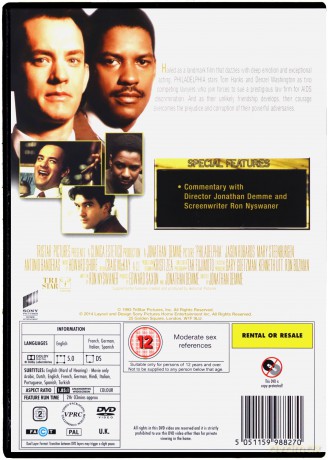 Philadelphia (Filadelfia) [DVD]
