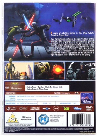 Gwiezdne Wojny: Rebelianci Sezon 1 (Star Wars) [3DVD]