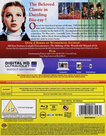 The Wizard Of Oz (Czarnoksiężnik z Oz) [2xBlu-Ray]