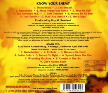 Laaz Rockit: Know Your Enemy [CD]+[DVD]