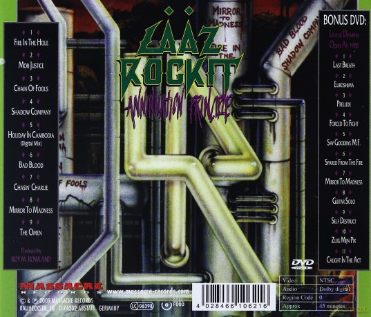 Laaz Rockit: Annihilation Principle [CD]+[DVD]