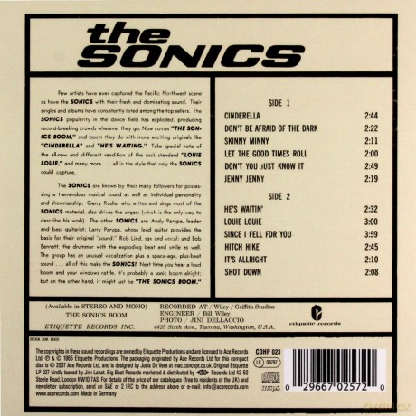 The Sonics: Boom [CD]