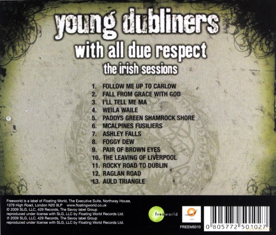 Young Dubliners With All Due Respect: The Irish Sessions [CD]