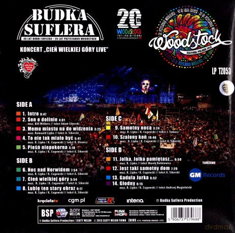Budka Suflera: Cień Wielkiej Góry Live - Przystanek Woodstock 2014 [2xWinyl]