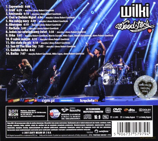 Wilki: Live Przystanek Woodstock 2017 (digipack) [CD]+[DVD]