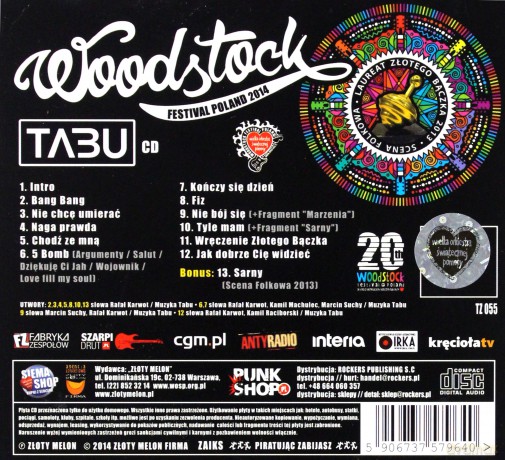 Tabu: Przystanek Woodstock 2014 (digipack) [CD]