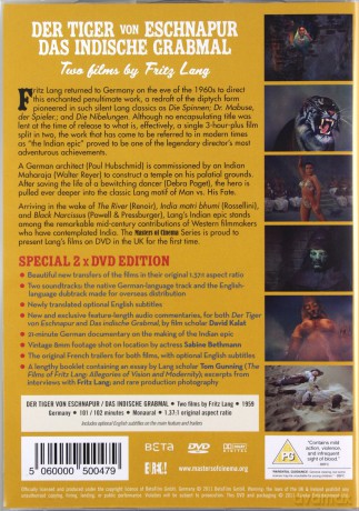 Der Tiger von Eschnapur / Das indische Grabmal (Fritz Lang's Indian Epic) (Tygrys z Esznapuru / Indyjski grobowiec) [2DVD]
