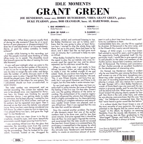 Grant Green: Idle Moments [Winyl]