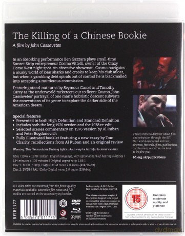 Killing Of A Chinese Bookie [Blu-Ray]+[DVD]