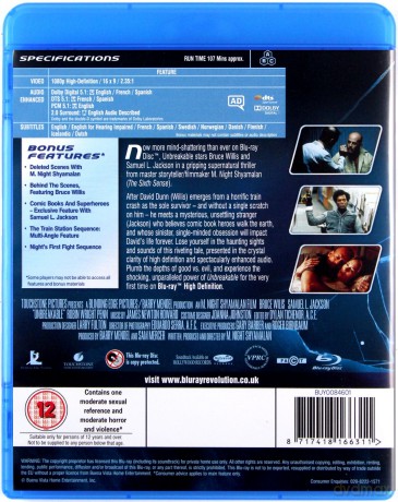 Unbreakable [Blu-Ray]