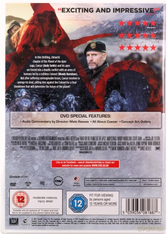 War For The Planet Of The Apes [DVD]