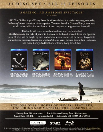 Black Sails 1-4 [Blu-Ray]
