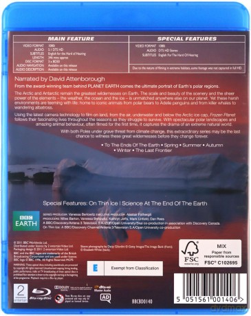 Frozen Planet / Planet Earth (Planeta Ziemia / Lodowa planeta) [Blu-Ray]