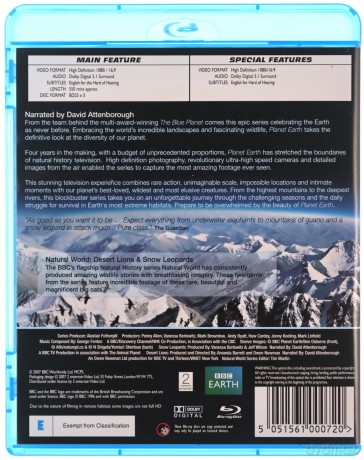 Frozen Planet / Planet Earth (Planeta Ziemia / Lodowa planeta) [Blu-Ray]
