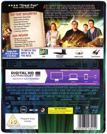 Goosebumps (Gęsia skórka) (steelbook) [Blu-Ray]