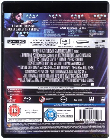 John Wick Chapter 2 [Blu-Ray 4K]+[Blu-Ray]