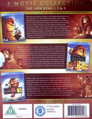 Lion King Triplepack (Król Lew 1-3) (Disney) (Król Lew 1-3) [3xBlu-Ray]