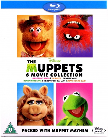 Muppets 6 Pack (Muppety: Poza prawem / Muppety / Muppety jadą do Hollywood / Muppety na tropie / Opowieść wigilijna Muppetów / Muppety na Wyspie Skarbów) [5xBlu-Ray]