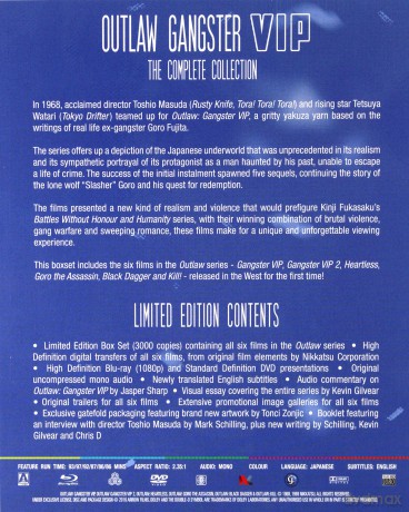 Outlaw: Gangster Vip Collection (Limited Edition) [Blu-Ray]+[DVD]