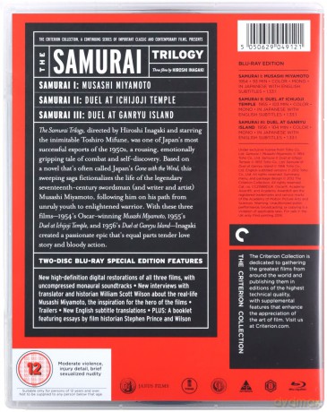 Samurai Trilogy Criterion Collection [Blu-Ray]
