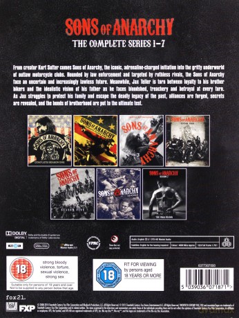 Sons of Anarchy Complete Season 1-7 (Synowie Anarchii Sezon 1-7) [Blu-Ray]