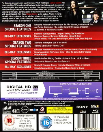 The Blacklist Season 1-3 [Blu-Ray]