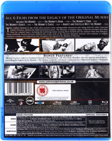 The Mummy: Complete Legacy Collection [5xBlu-Ray]