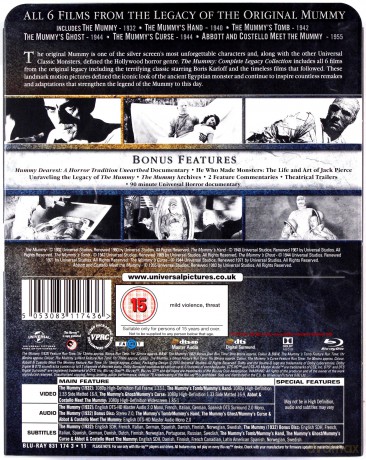 The Mummy: Complete Legacy Collection [5xBlu-Ray]