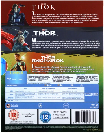 Thor 1-3 (Thor / Thor: Mroczny świat / Thor: Ragnarok) [3xBlu-Ray]